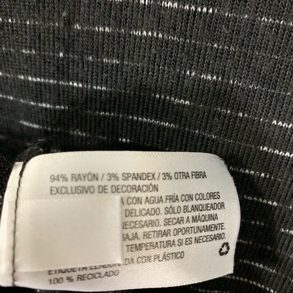 Knox Rose Black Striped Sharkbite Tunic - Picture 8 of 9